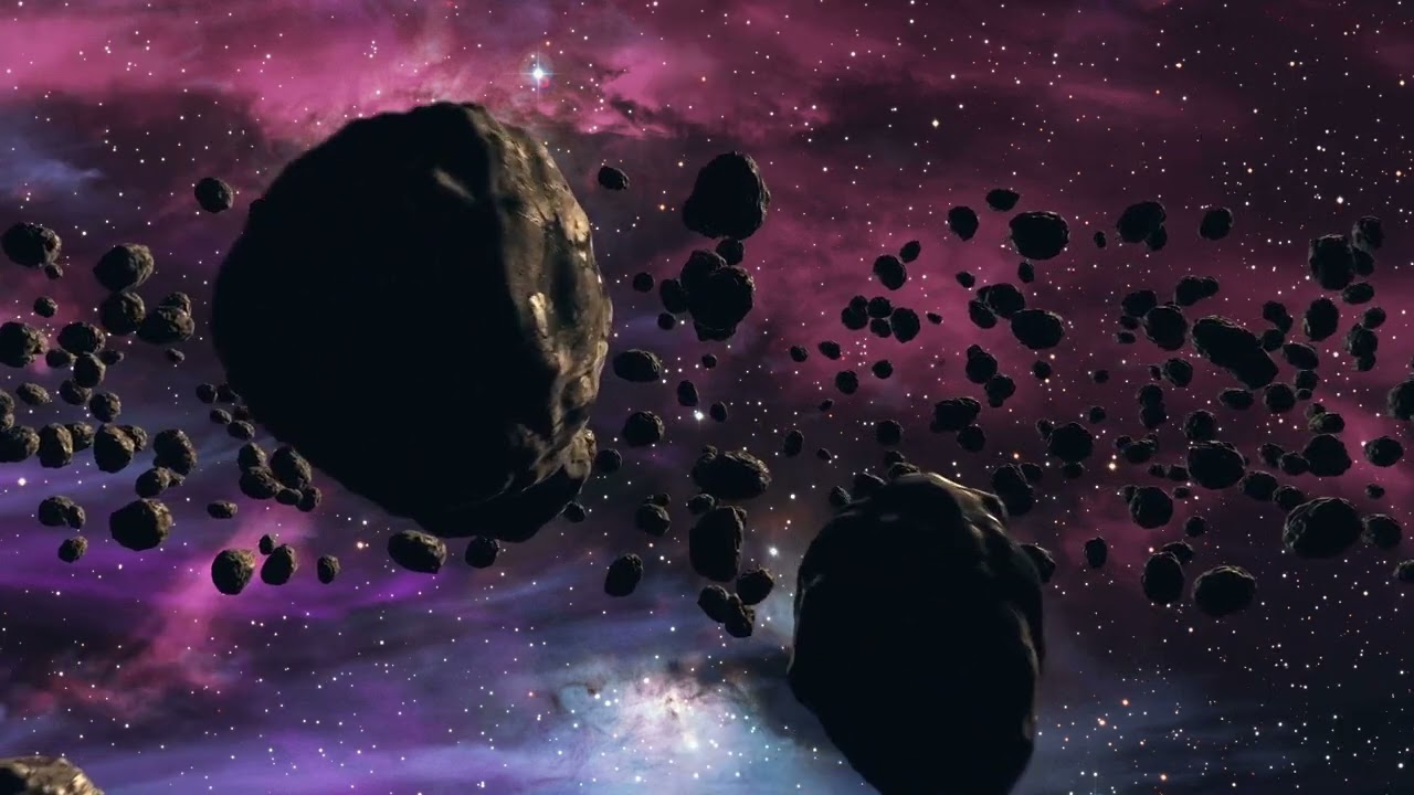 Asteroids Belt A Visual Journey Through Space Loop Video