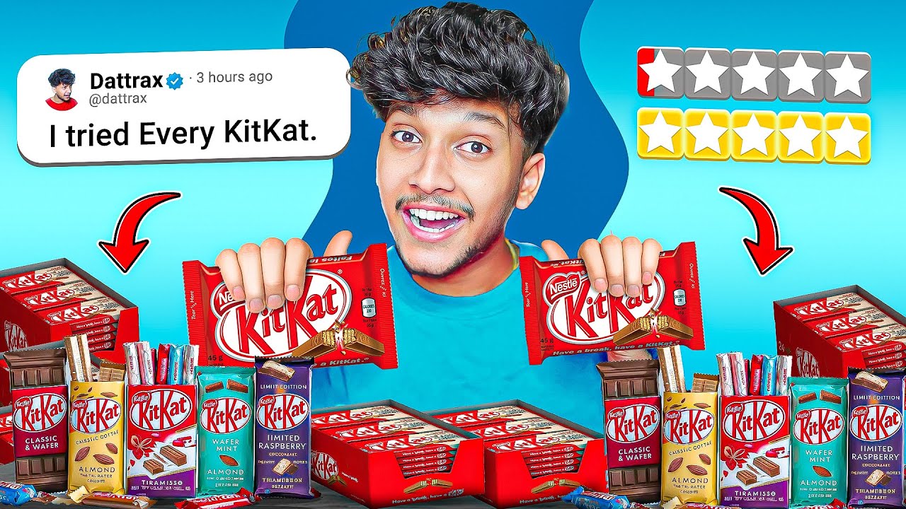 I TRIED ALL KITKAT FLAVOUR OVER THE WORLD!
