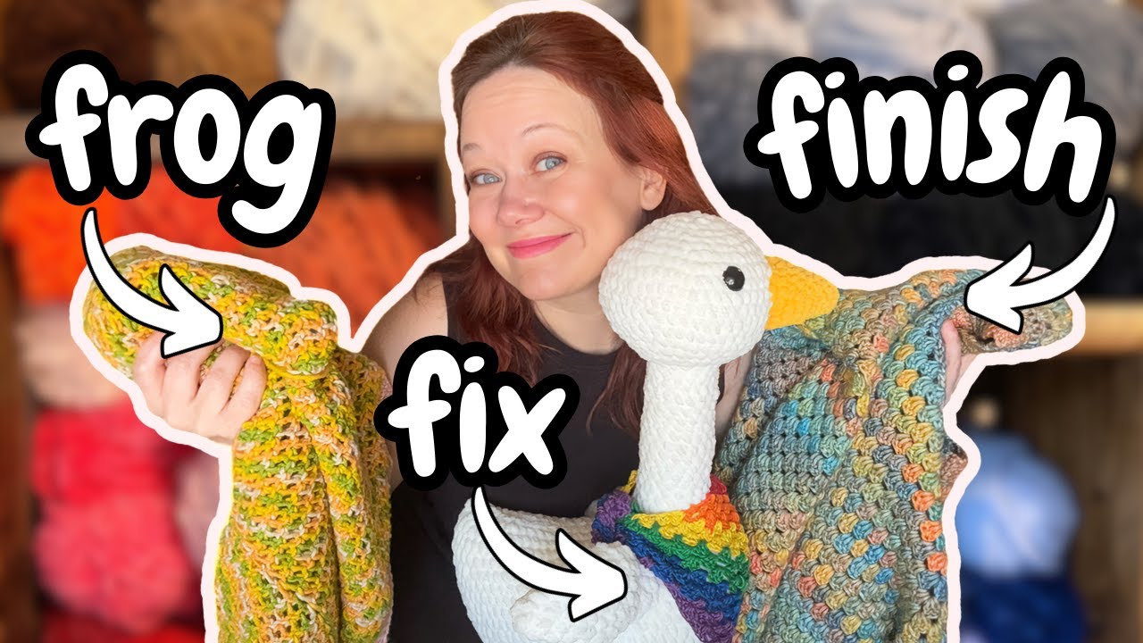 Come Tackle My Crochet WIP Pile With Me | Cozy Crochet Vlog