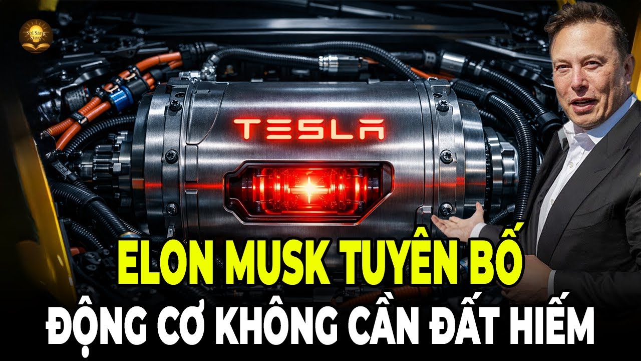Elon Musk Gây Chấn Động Động Cơ Không Cần Đất Hiếm Sắp Đảo Lộn Ngành Xe Điện!