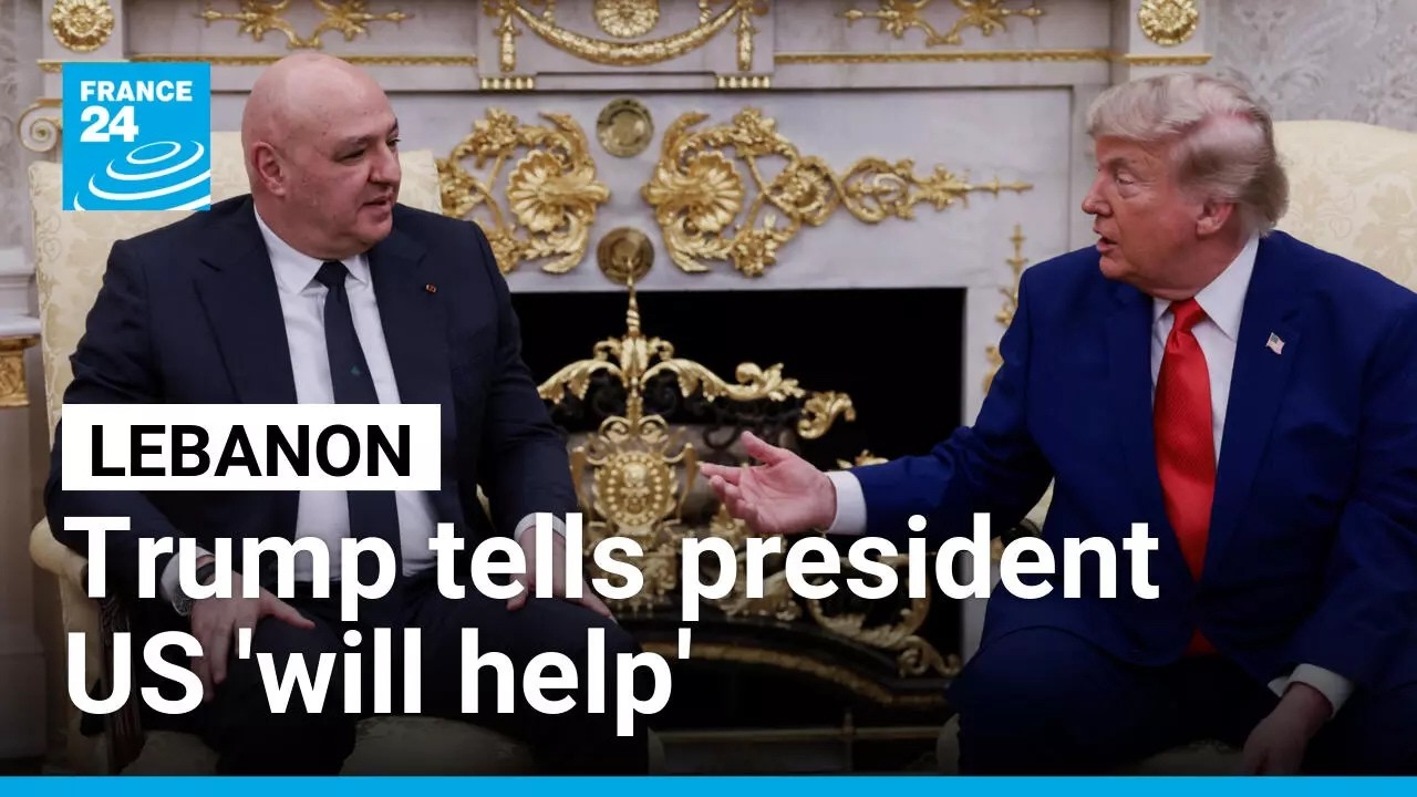As he hosts the Lebanese president, Trump says the US 'will help' the country &bull; FRANCE 24 English