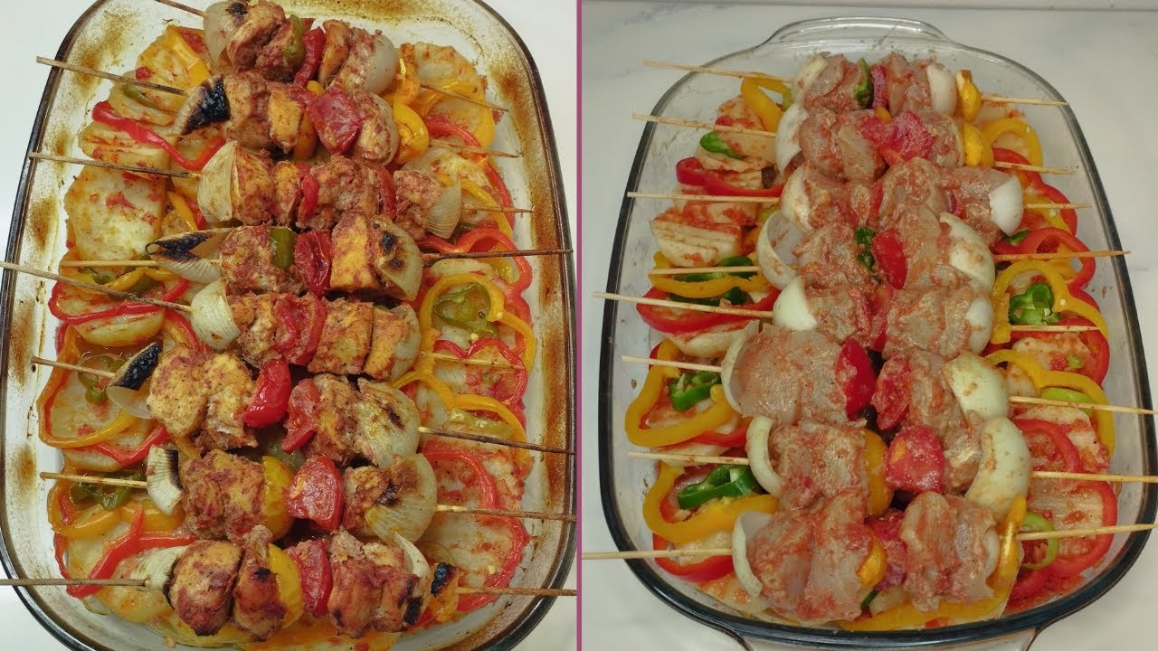 صينية بطاطس بالشيش طاووق | أكلة سهلة وسريعة وتنفع لتفريزات رمضان 🍗❄️