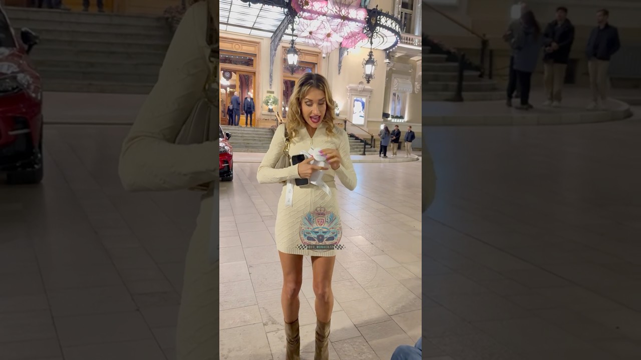 Madlen Peneva Arrives at Monte Carlo Casino in Her Rolls-Royce Mónaco 