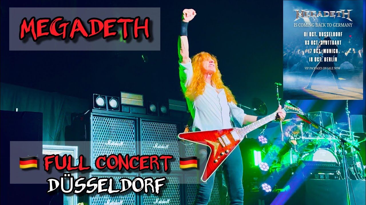 Megadeth Live FULL CONCERT Düsseldorf Germany October 1 2025 🇩🇪
