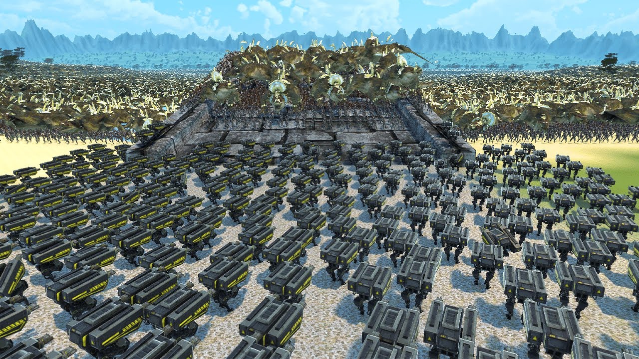 4 MILLION DREADSAURIAN & ZOMBIES VS FUJIN MECH, T45 SHOTGUN & TURRET!! UEBS 2