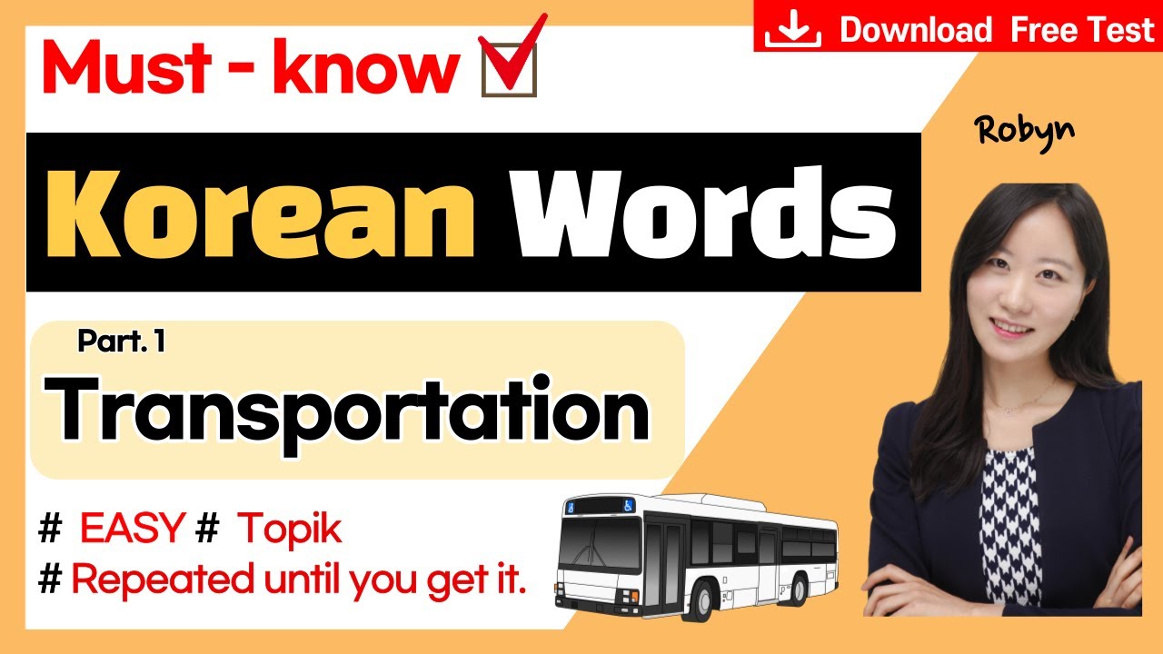 Learn Korean words! 