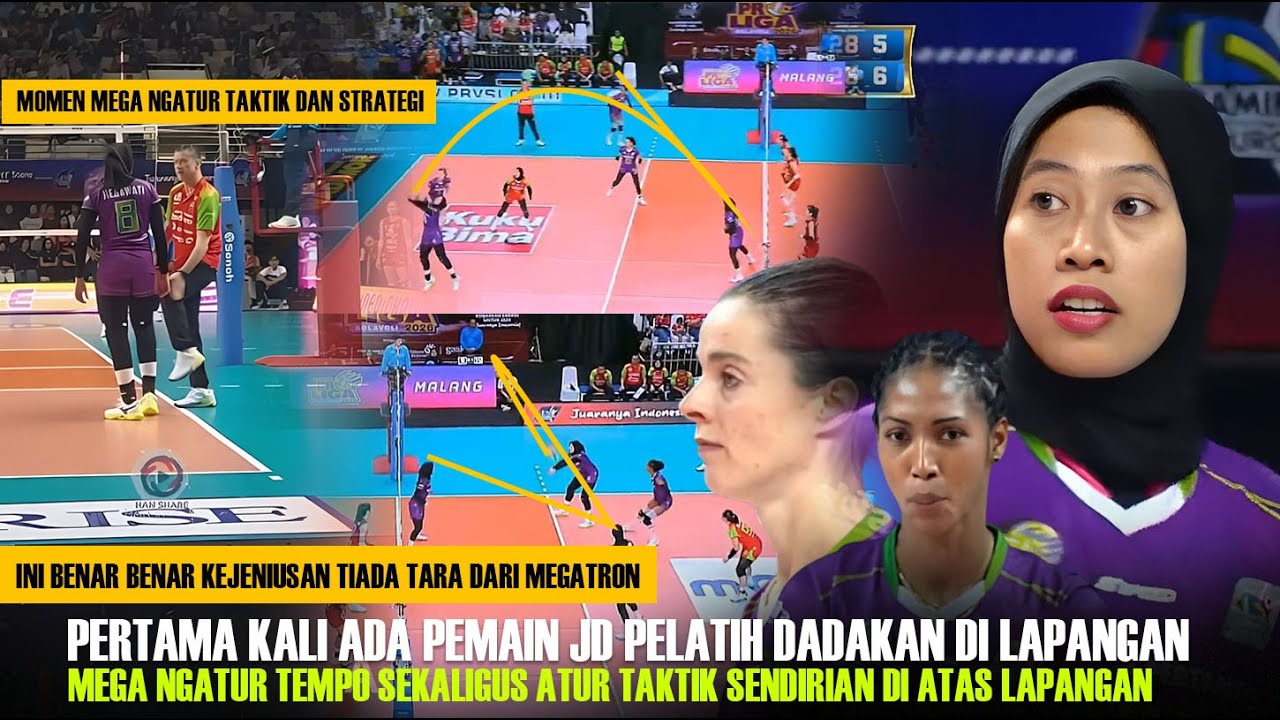 Bikin Strategi & Taktik..!! Cerdasnya Mega jd Pelatih Dadakan Kendalikan Posisi Salas & Scherban