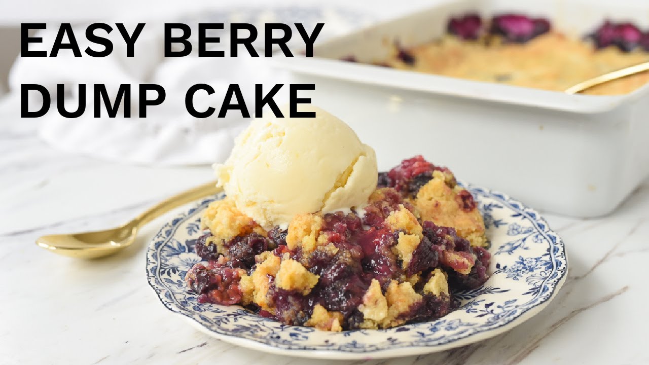 Easy Berry Dump Cake.  - only 6 Ingredients