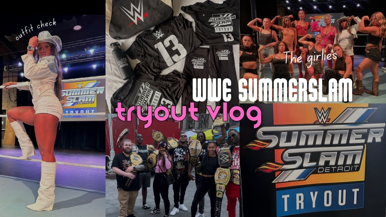 VLOG: WWE Summer Slam Tryouts | I TRIED OUT FOR THE WWE | Crazy Experience | First time in Detroit |