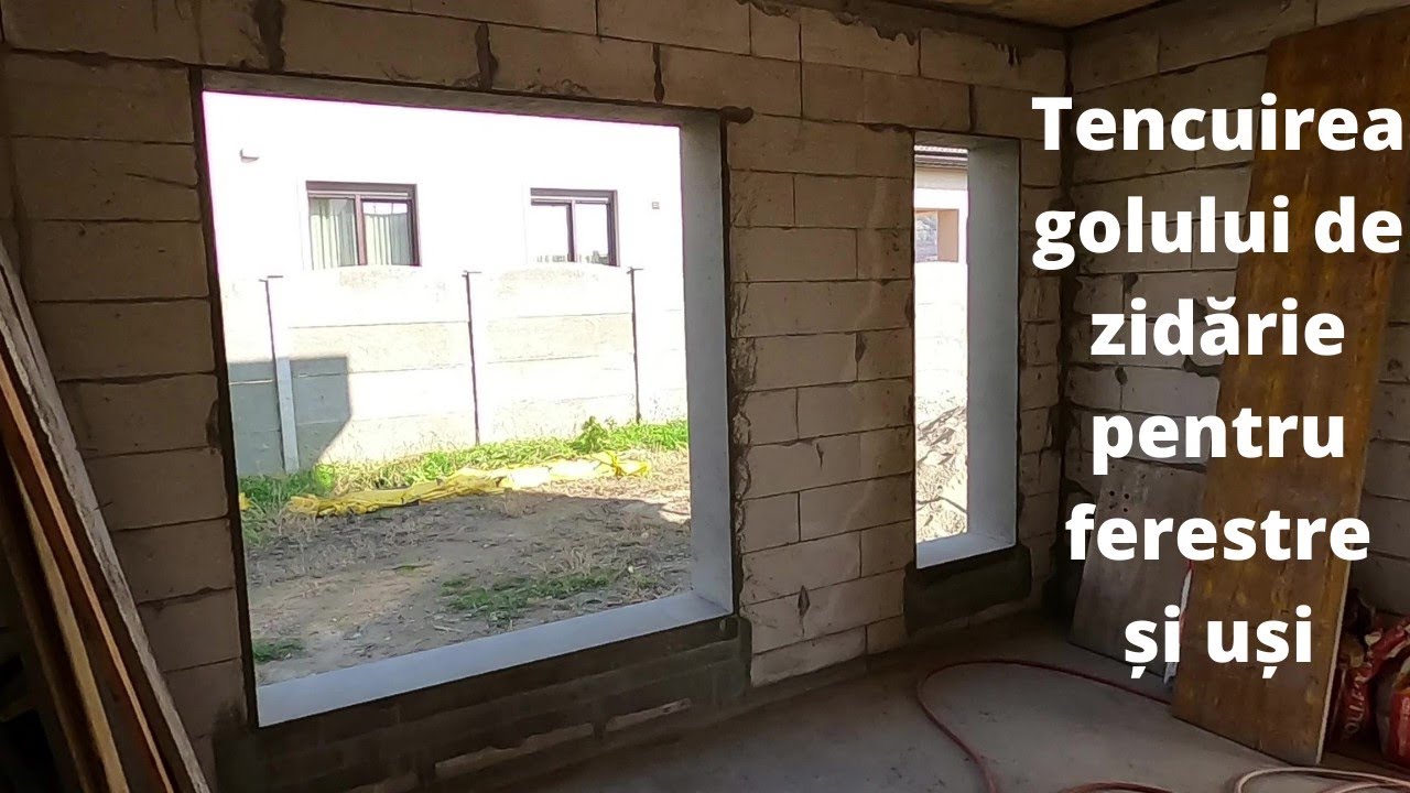 Tencuirea golului de zidarie pentru ferestre si usi