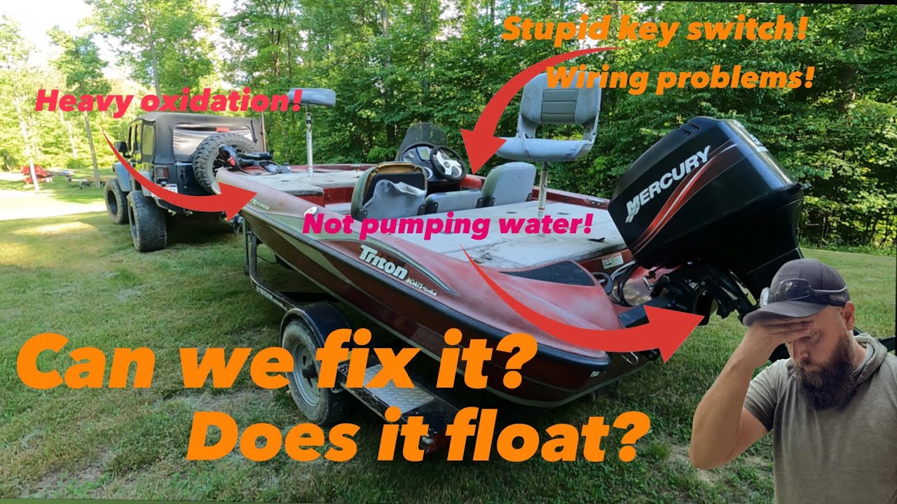 Triton Bass Boat: Can we fix it and get in the water?   EP. 2