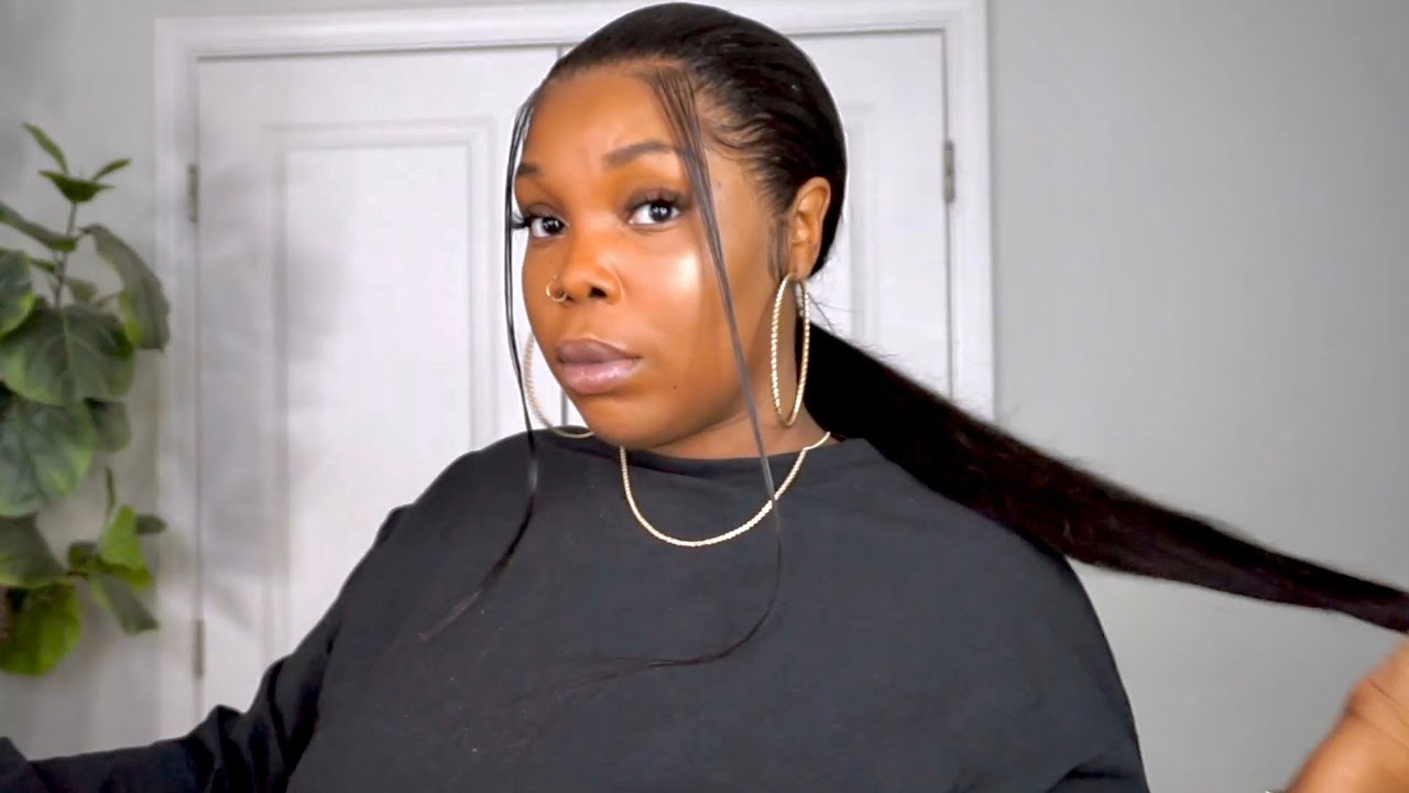 HOW I SLAYED THIS PONYTAIL ON A 360 LACE FRONTAL WIG | ISEE Hair
