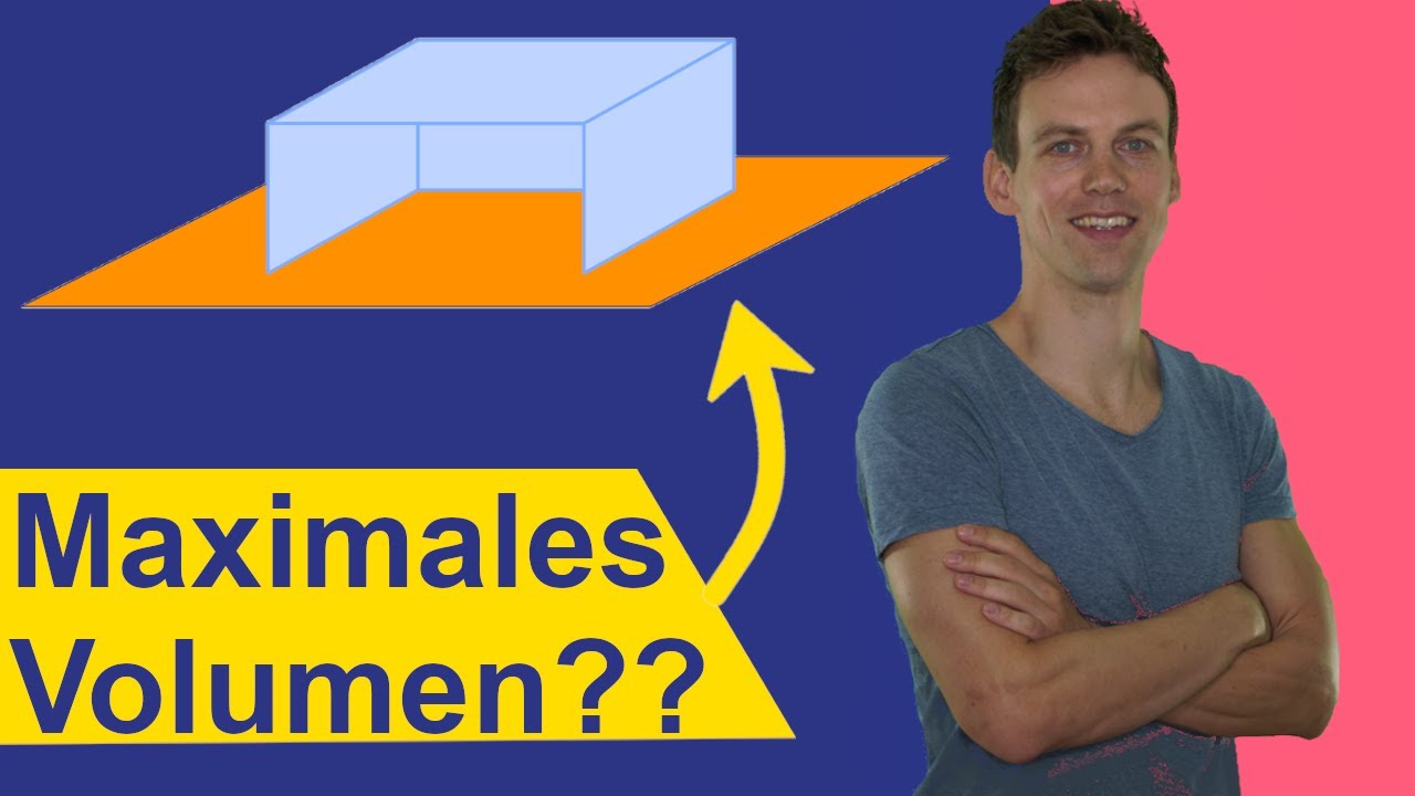Extremwertaufgabe/ Optimierungsaufgabe #2 | Maximales Volumen von Quader - Mit Aufgabe und Lösung