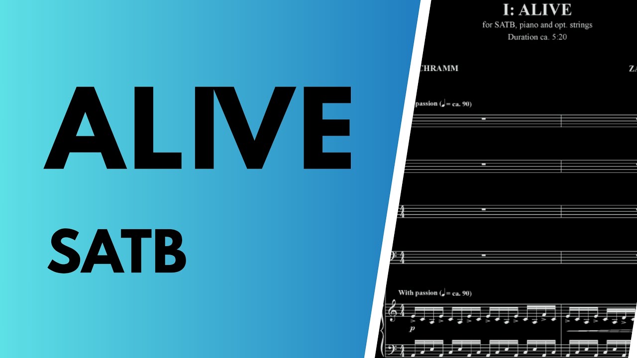 I: Alive (SATB, piano, opt. strings) (from One Art) By Zachary J. Moore