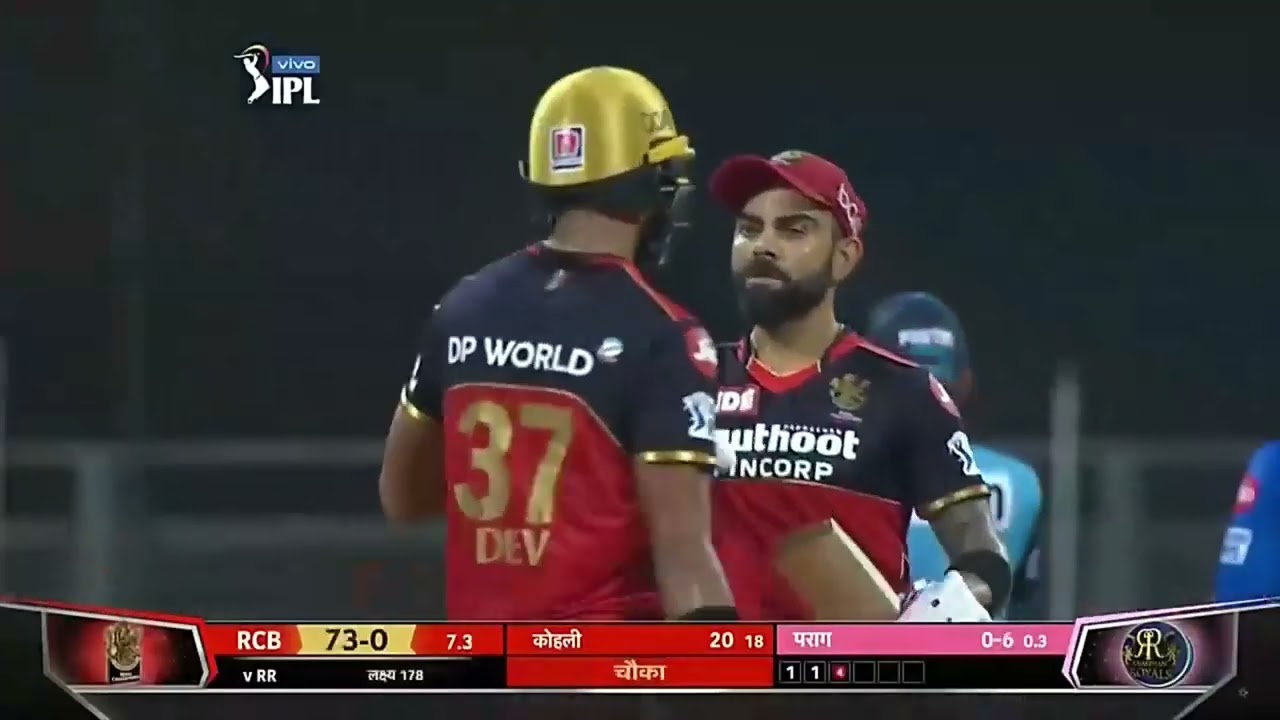 Virat kohli and devdutt padikkal partnership against RR