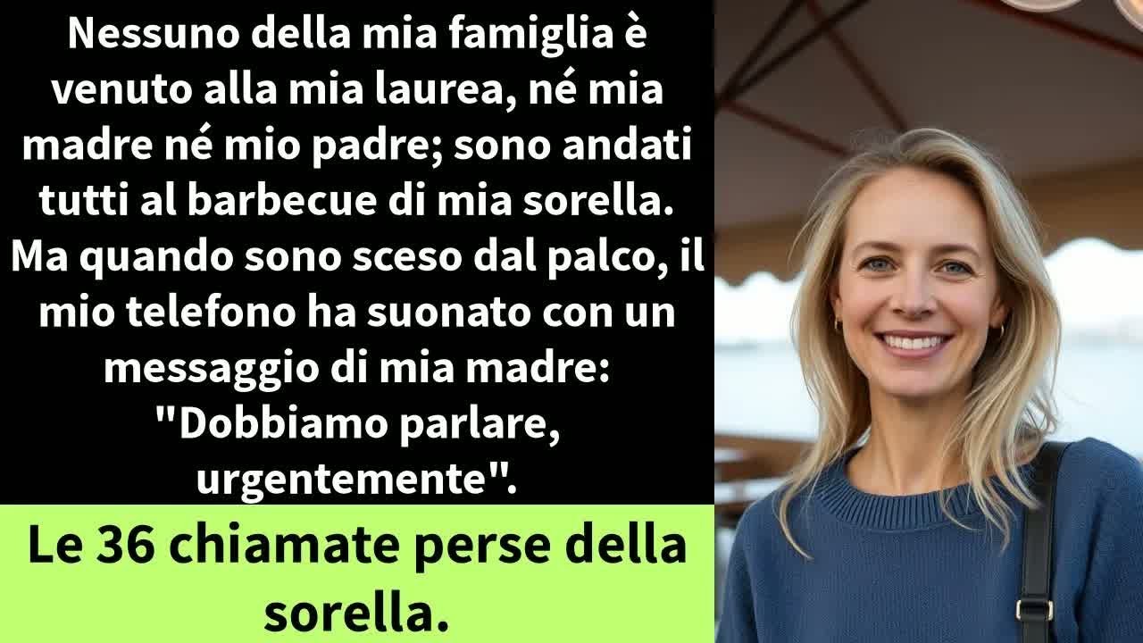 Nessuno della mia famiglia è venuto alla mia laurea, né mia madre né mio padre;
