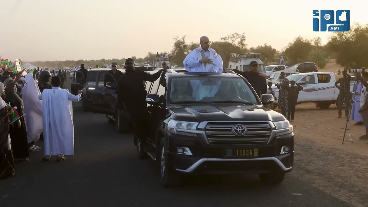 فيديو / استقبال حاشد لفخامة رئيس الجمهورية مساء اليوم بمقاطعة مونكل