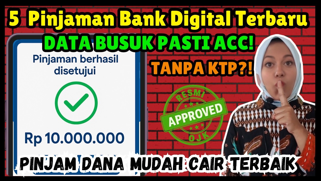 5 Pinjaman Bank Digital Terbaru | Pinjaman dana Cepat Cair Aman 2026 |Pinjol Bunga Rendah Mudah Cair