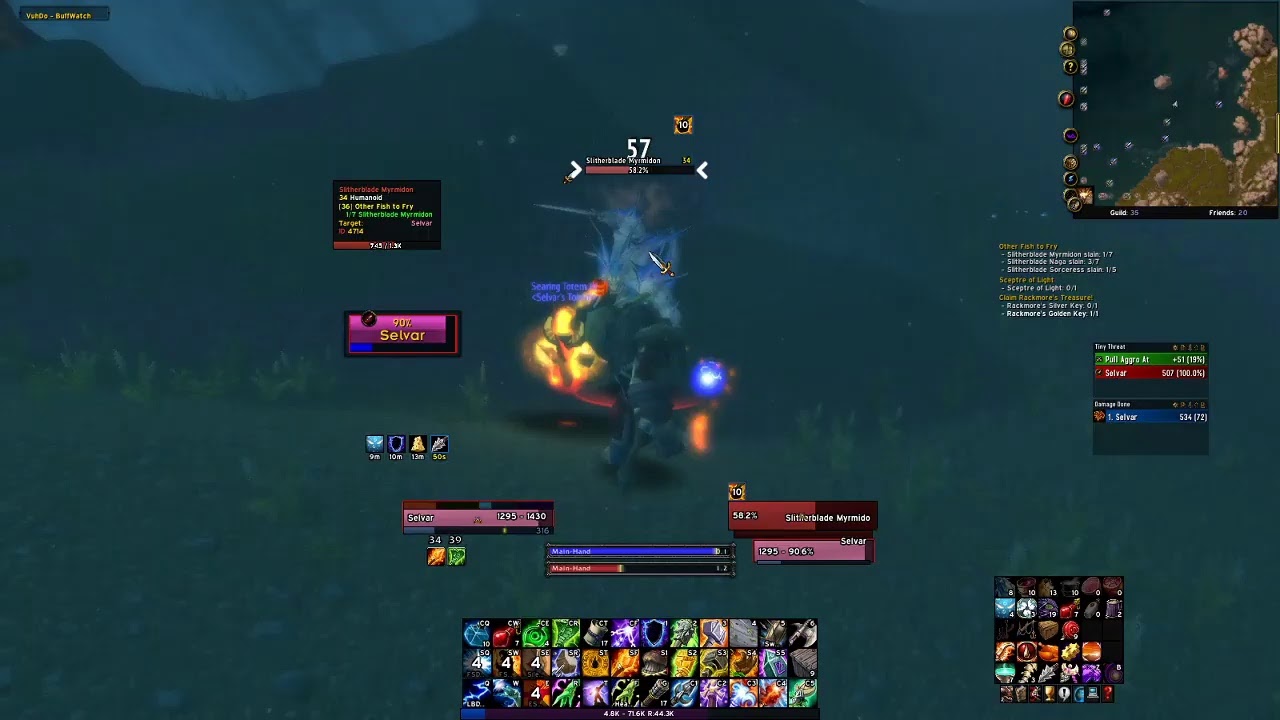 Wow Classic Hardcore: Tauren Shaman Leveling (30-40)