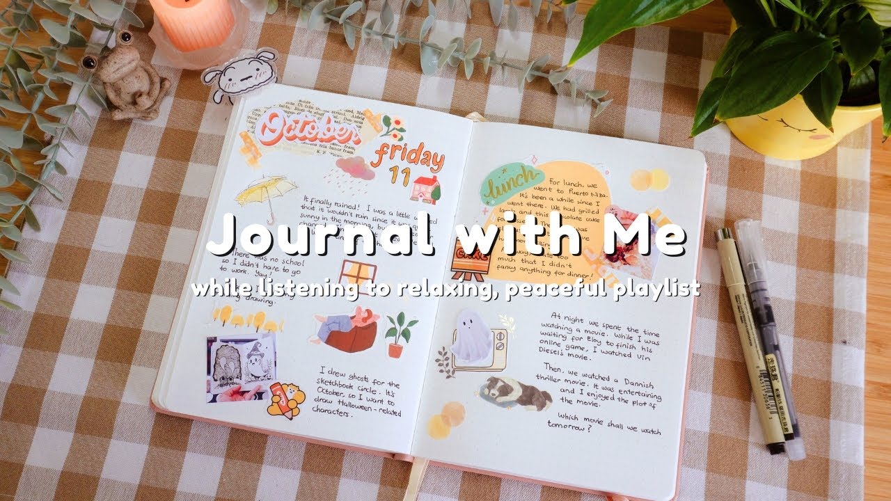 Relaxing Journal With Me ✒️✨ | Peaceful Music for Mindful Journaling
