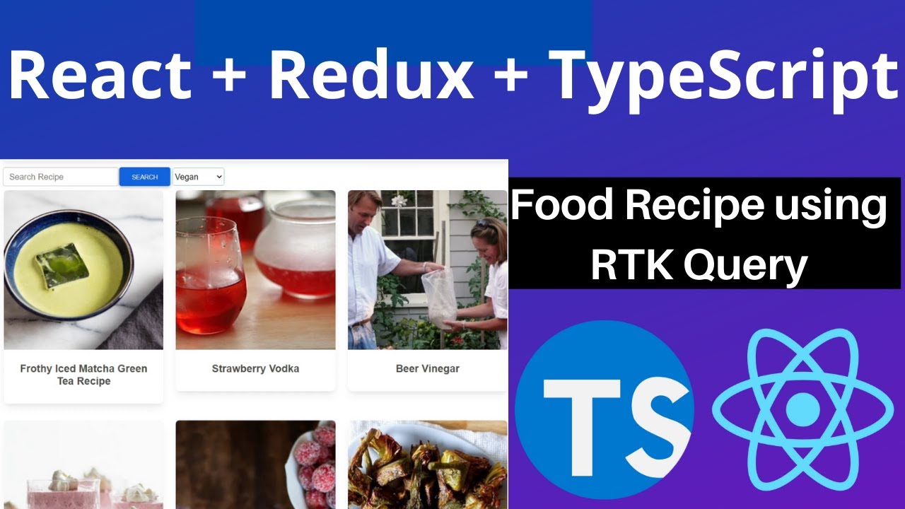 Build Food Recipe App using RTK Query in React | Redux-Toolkit | React TypeScript