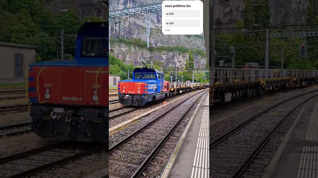 passage d'une #eem923#cff #cargo &agrave; St-Maurice.#train#trainspotting #railway#trainzanewera#travel#sbb