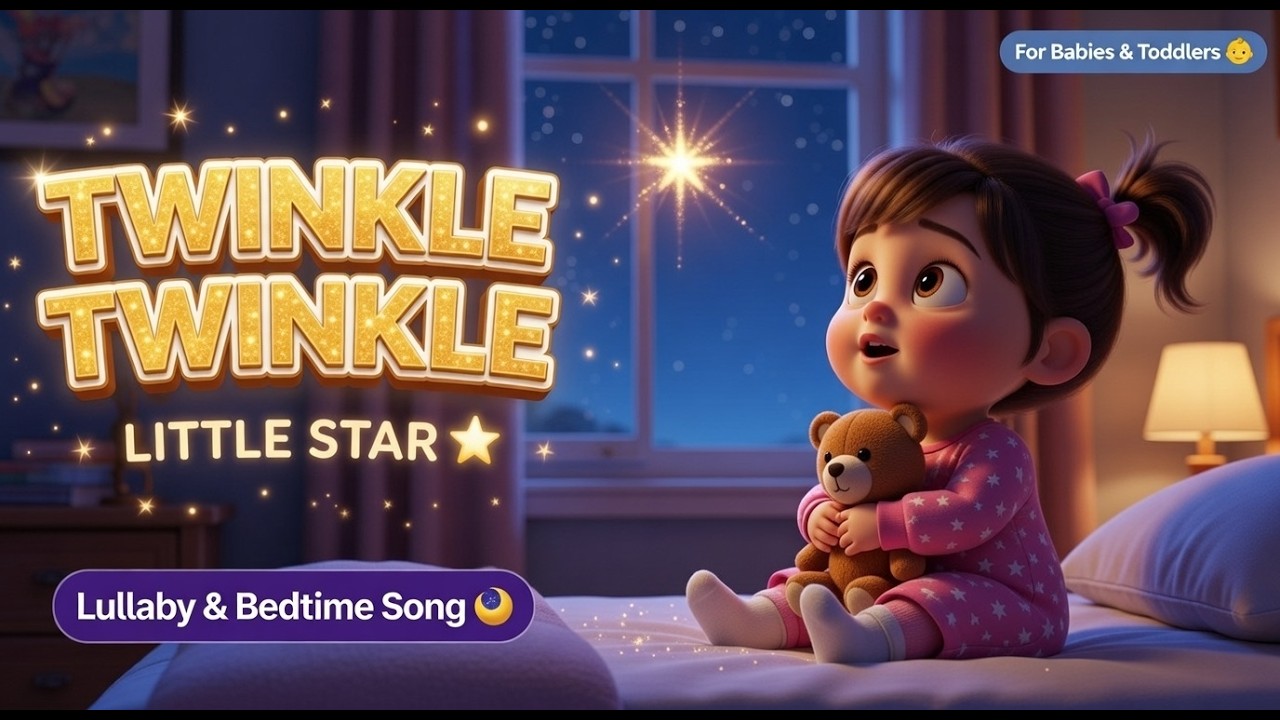 Twinkle Twinkle Little Star | 3D Lullaby for Babies | Bedtime Songs by Little Harmony World 🌟🌙
