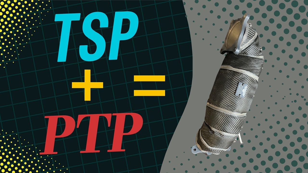 Wrapping black Cerakoted TSP catted downpipe with PTP lava blanket for my Acura 2024 Integra type S