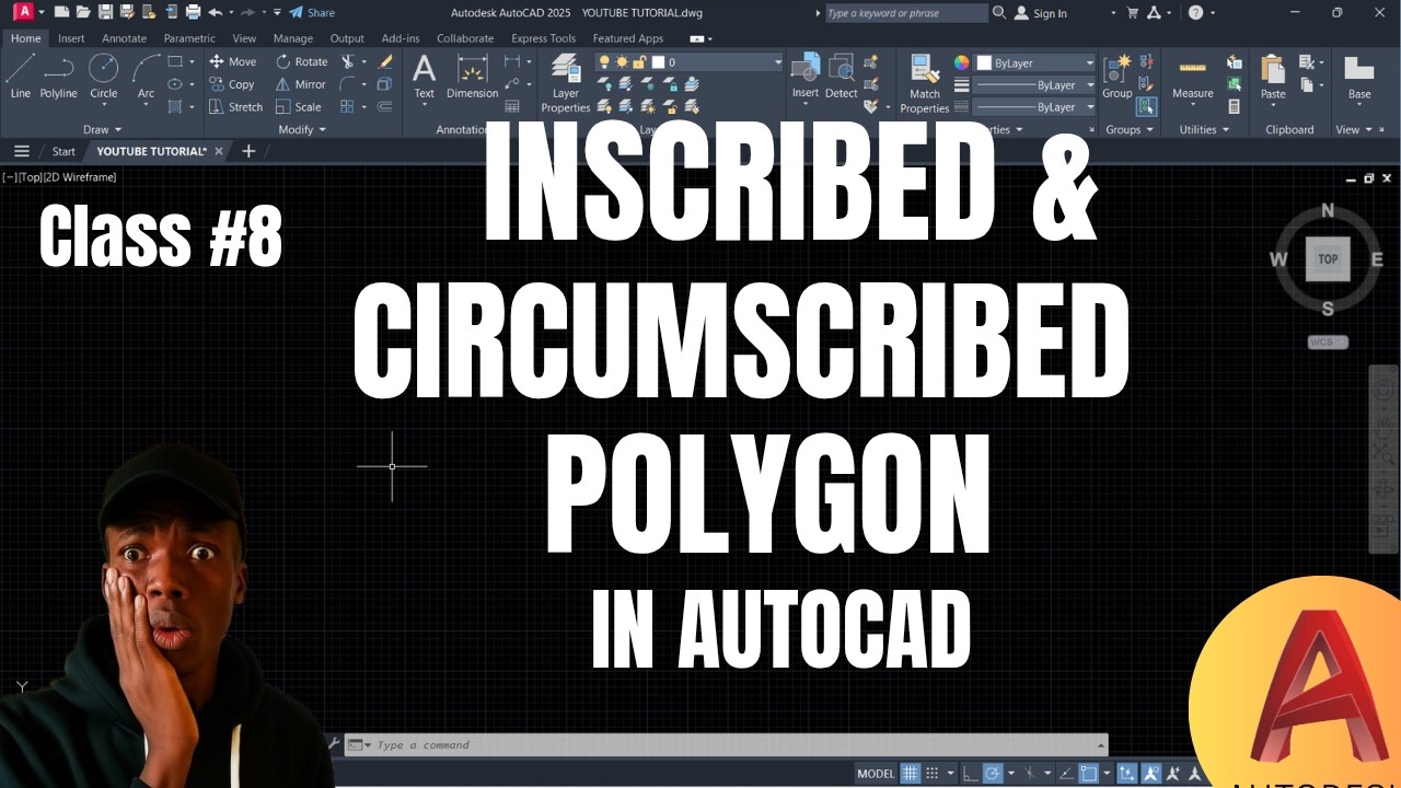 Как нарисовать многоугольник в AutoCAD | AutoCAD для начинающих