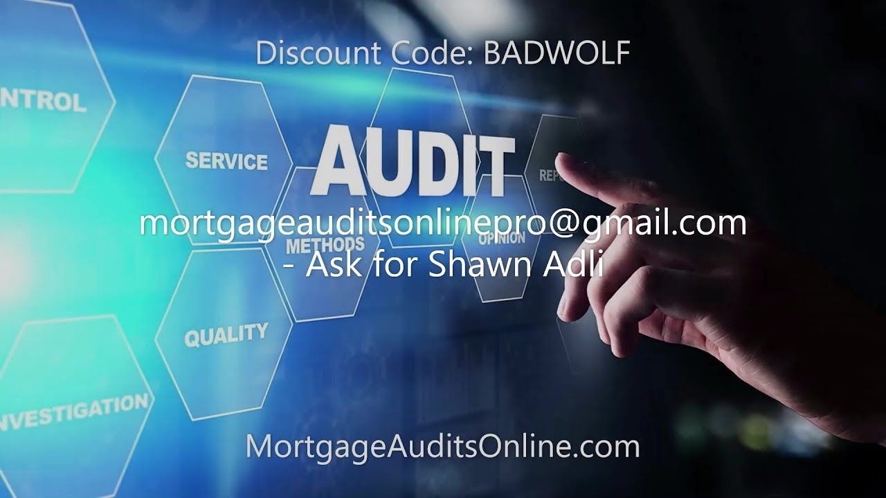 What is a 3rd Party Securitization Audit of your Home Mortgage Loan Application? Fraud means Void!