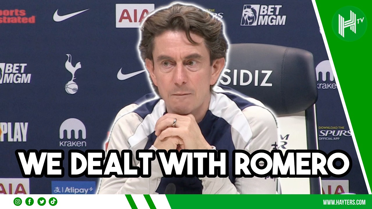 We DEALT with ROMERO | Thomas Frank | Tottenham v Man Utd