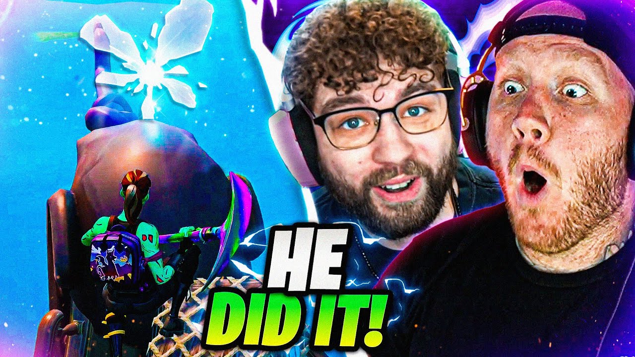 TIM REACTS TO JEV FINALLY BEATING FORTNITE ONLY UP