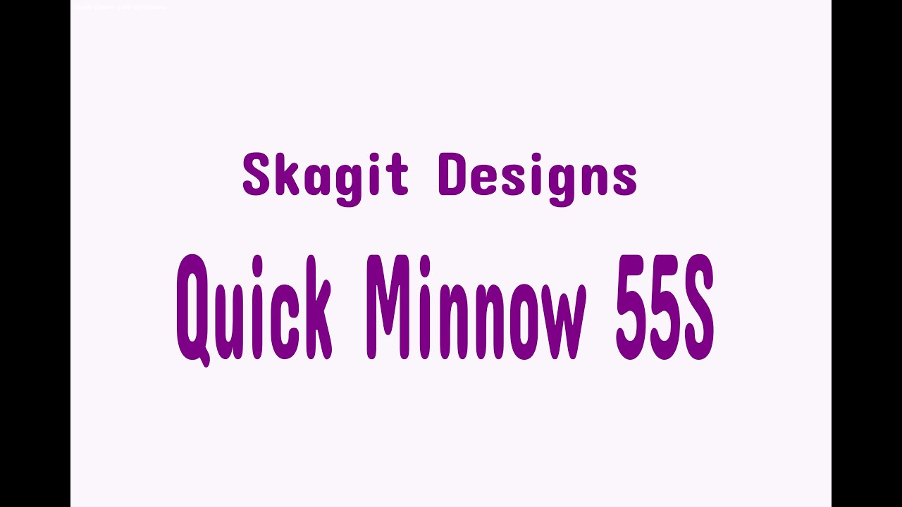 Видеообзор Skagit Designs Quick Minnow 55S по заказу Fmagazin