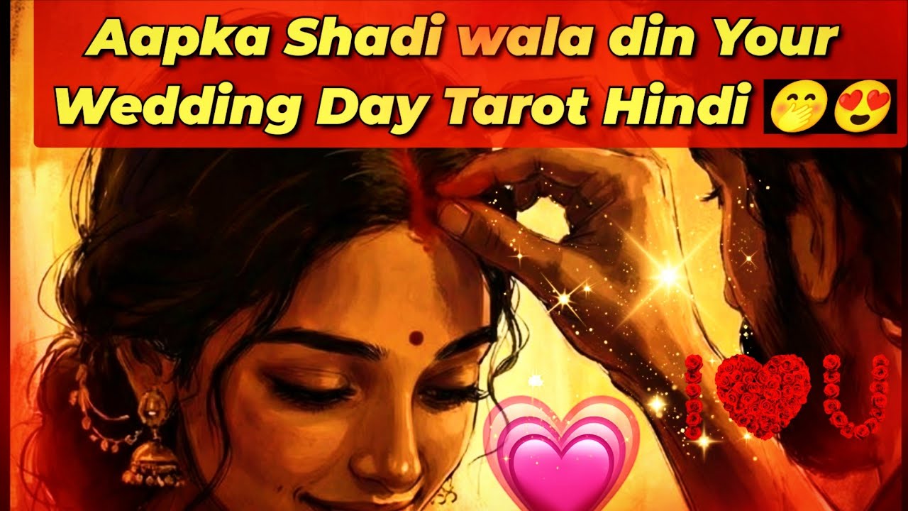 🤭😍Aapka Shadi wala din Your Wedding Day Tarot Reading Hindi #hinditarot #youtube #wedding #romantic