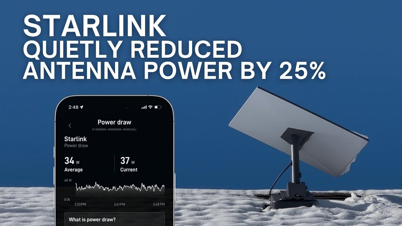 Starlink Quietly Reduced Antenna Power By 25%