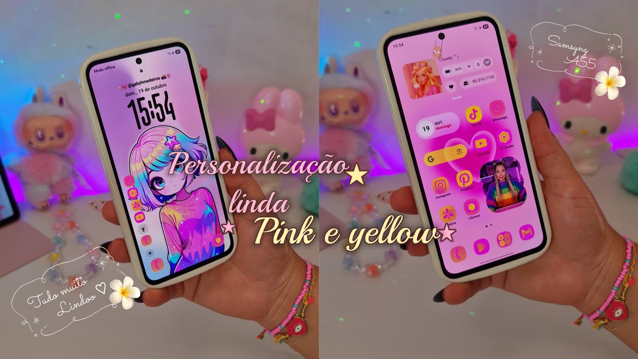 A Personalização Mais Linda Pink e Yellow / Que Deu Super Certo! 💛🩷