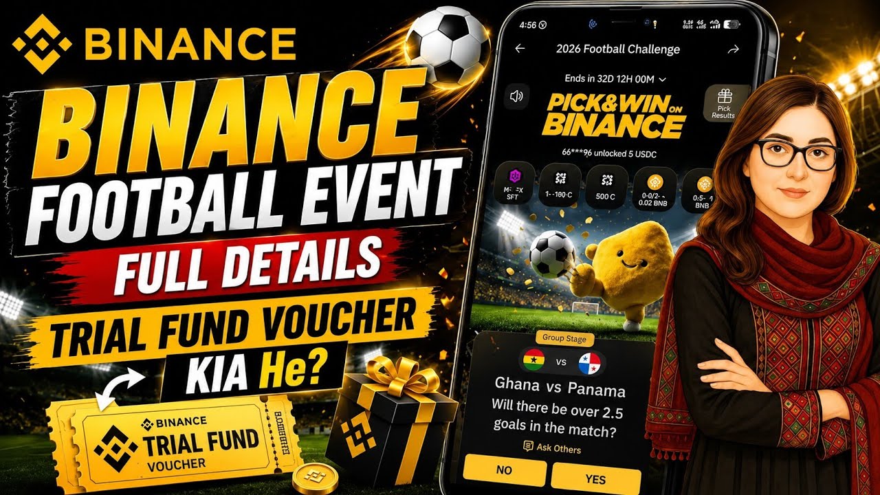 BINANCE Football Event Full Details | Trial Fund Voucher Kya Hai? | Pick & Win Binance Guide 2026