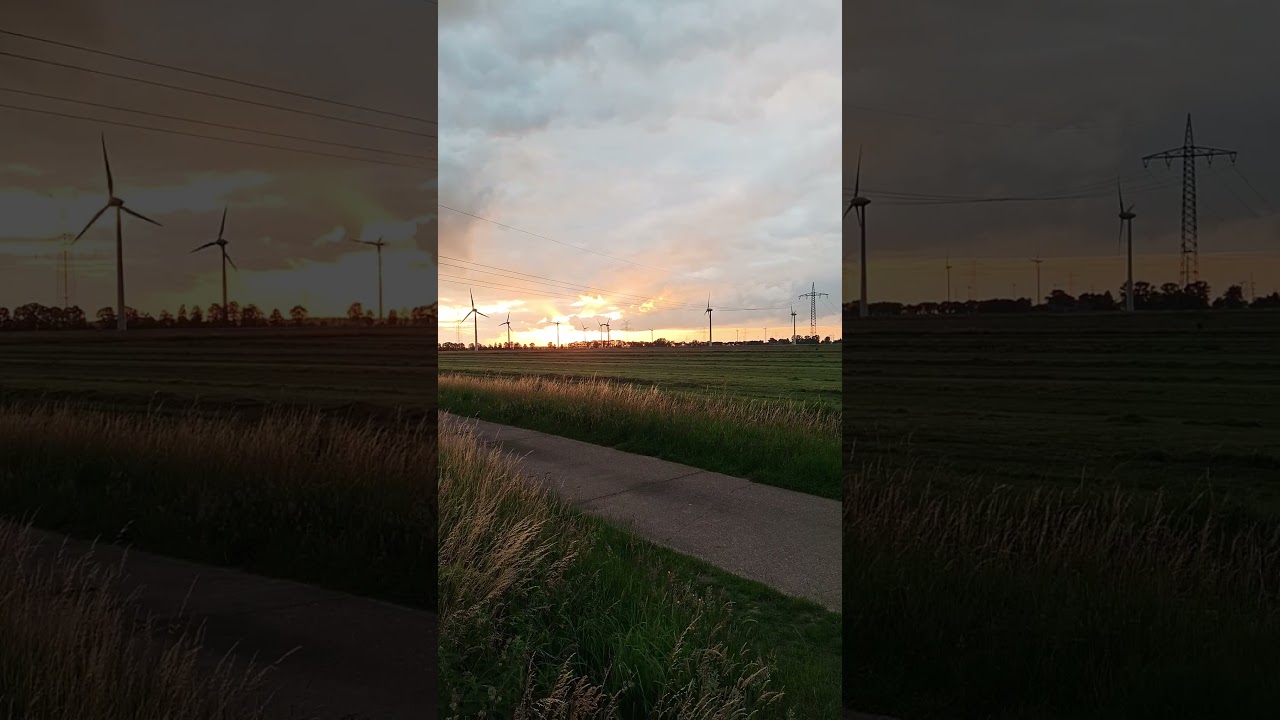 Sonnenuntergang in der Wesermarsch 