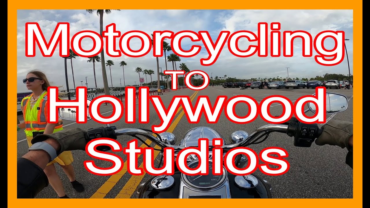 Motorcycling to HOLLYWOOD STUDIOS from POP Century Resort Walt Disney World