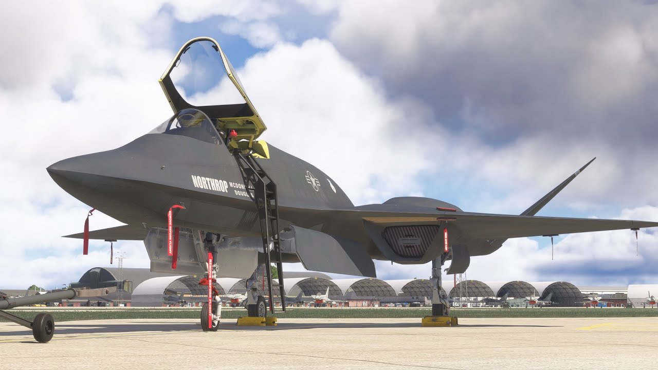 First look at Top Mach Studios Northrop YF-23A Black Widow in Flight Simulator 2024