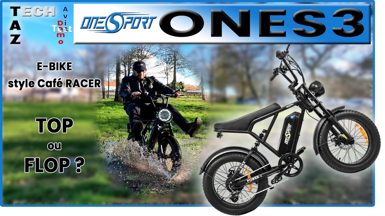 ONES3 OneSport ebike style Café RACER - Test Démo Avis Conseils - Un kiff à 729€ !
