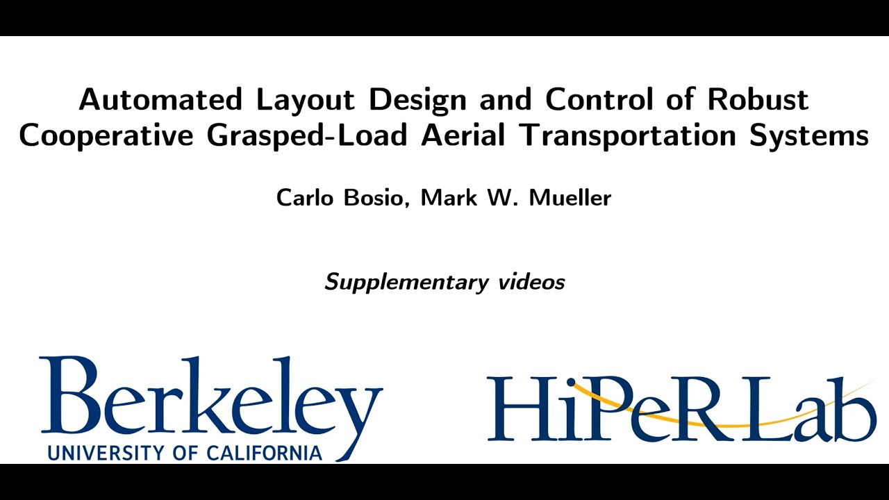 Automated Layout Design and Control of Robust Cooperative Grasped-Load Aerial Transportation Systems