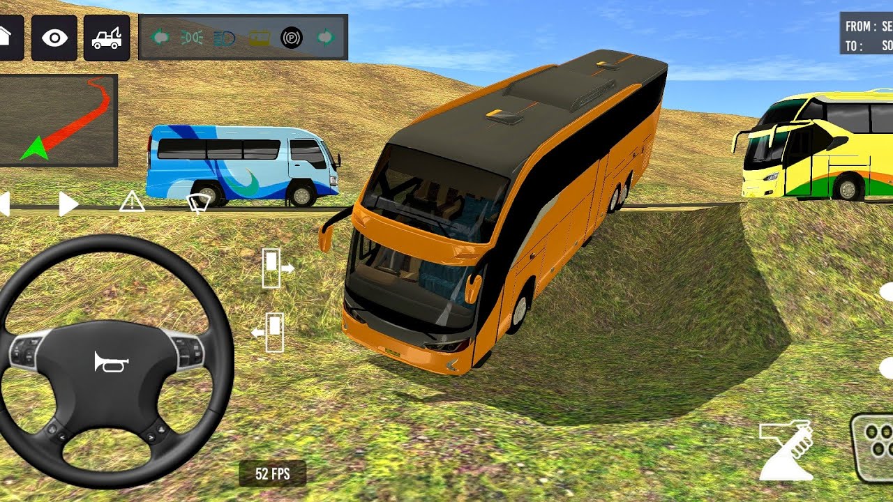 Euro Bus Driving Game PublicTransportation 2024 Indonesia BusSimulator Android Gameplay #86