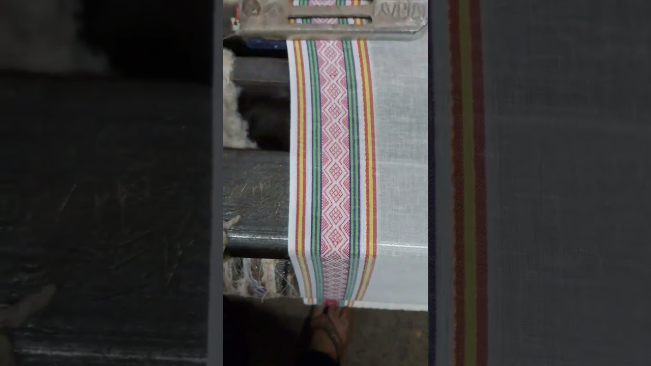 New design #powerlooms #textile #textiles#design #screen #dhoti #dobby #workshop #weaving
