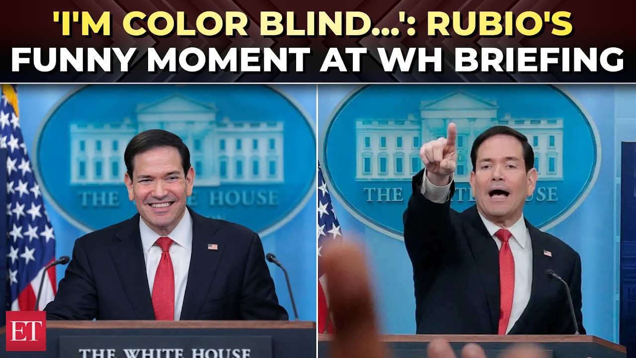 'Why is everyone giggling?': Marco Rubio's White House briefing has everyone laughing