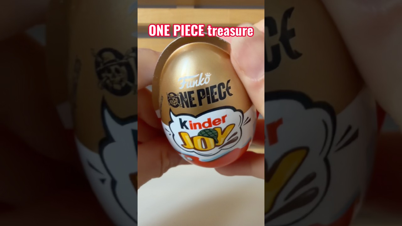 One Piece Treasure in a Kinder Joy Egg? 🏴&zwj;☠️#kinderjoy #onepiece #toycollector #asmrshorts