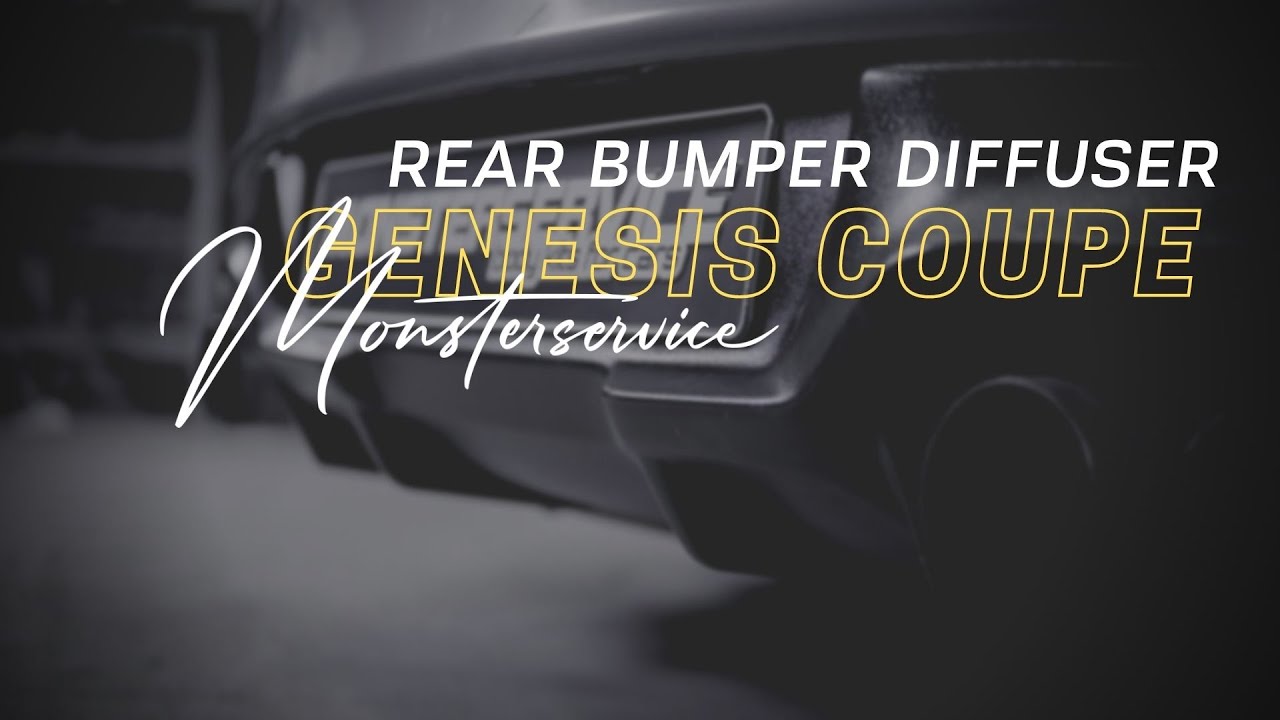 Rear bumper diffuser Hyundai Genesis Coupe