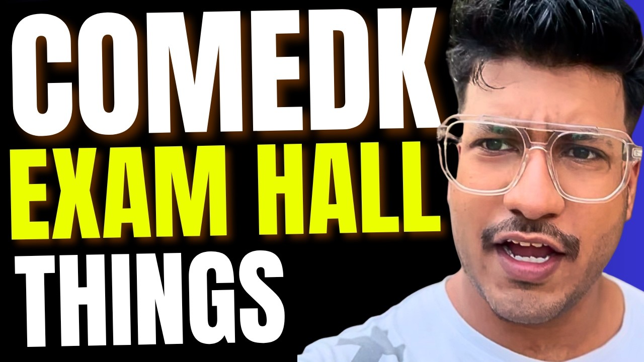 COMEDK EXAM 2026 | Things to Carry in EXAM Hall  | How to solve your COMEDK paper