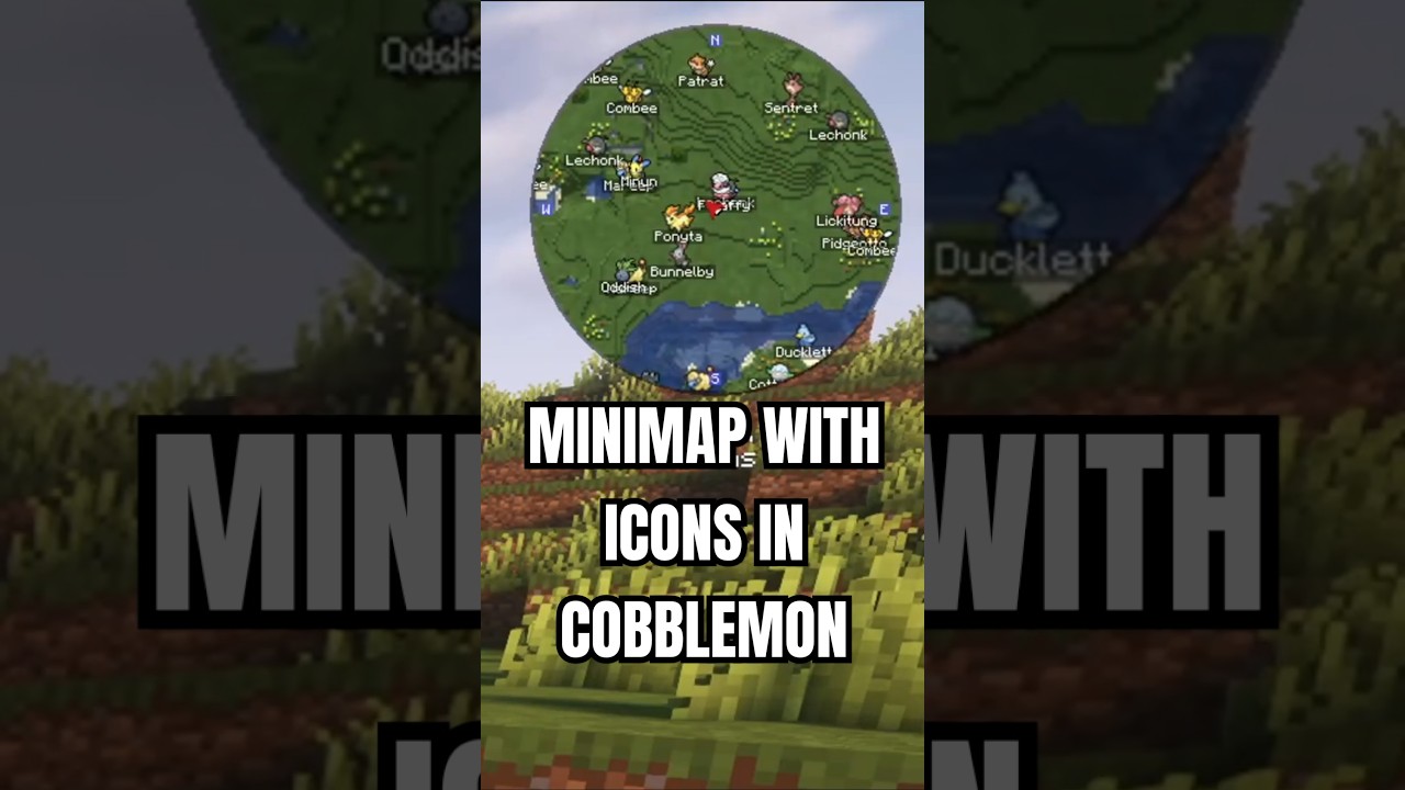 Minimap with Pokemon Icons in Cobblemon!