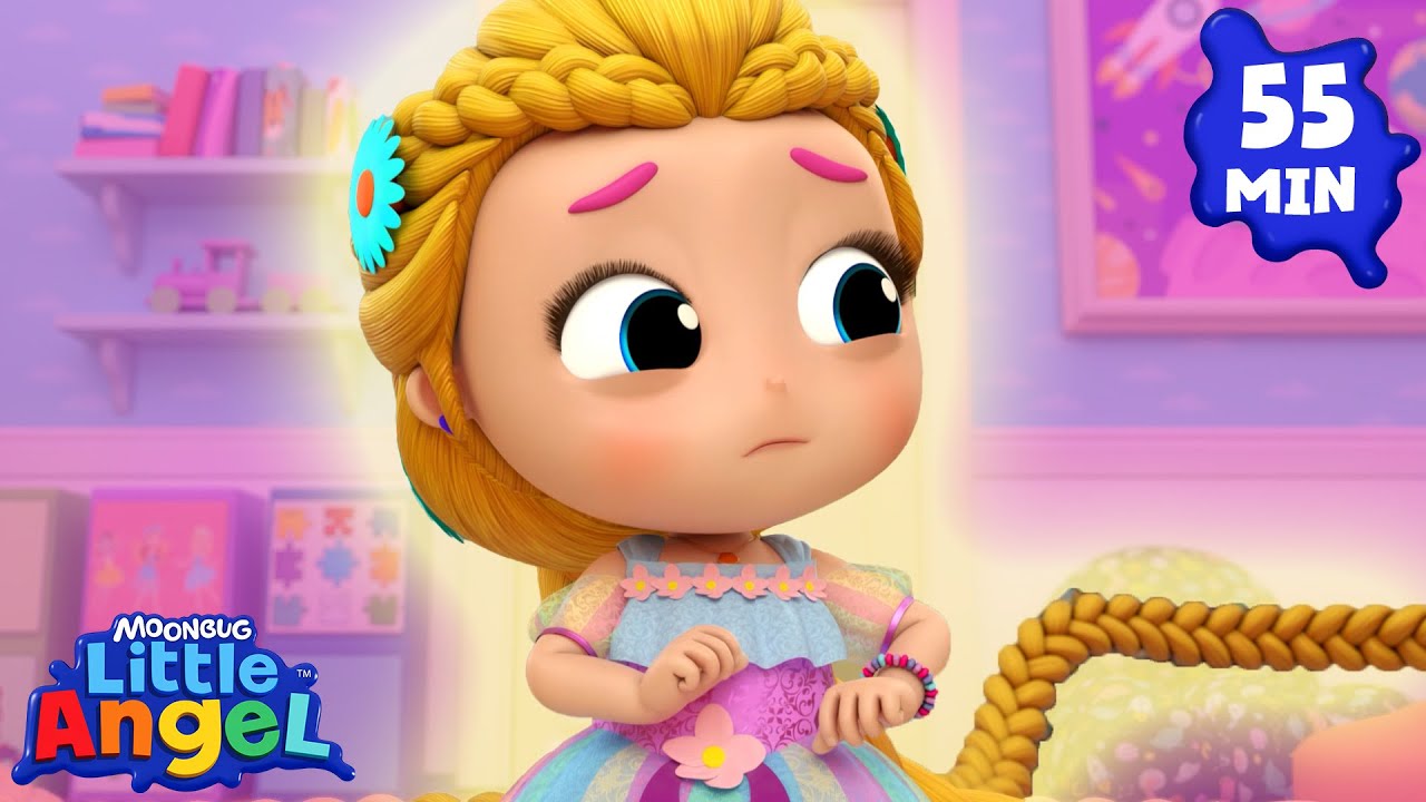 Rapunzel _ More | Moonbug Kids - Dreamland Music & Sparkle Party ✨💖 | Girly Cartoons For Kids